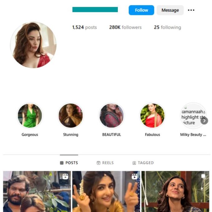 280K Influencer Celebrity Instagram Account for sale