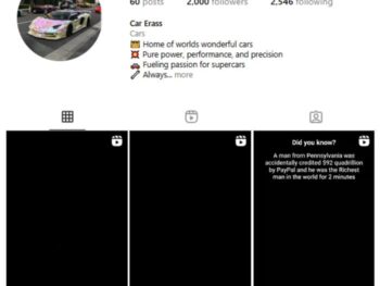 2K Automotive Cars Instagram Account for sale