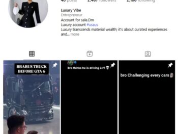 2K Luxury Lifestyle Instagram Account for sale