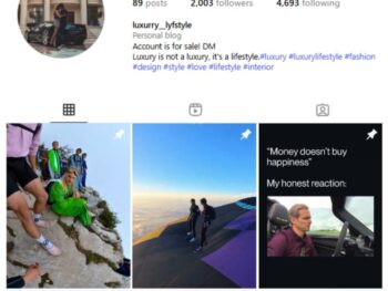 2K Luxury Money Instagram Account for sale