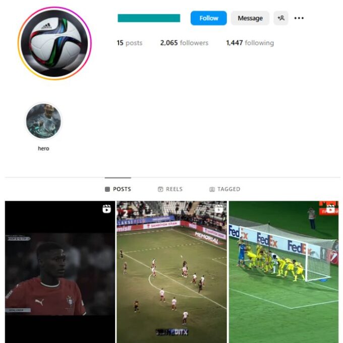 2K Sports Football Instagram Account for sale