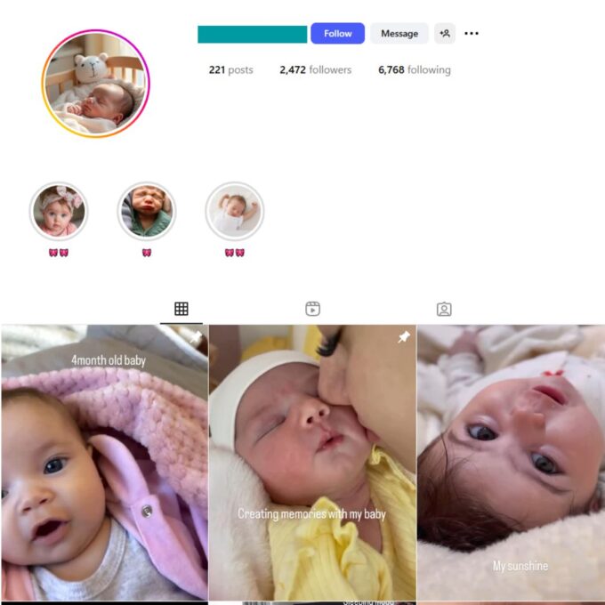 2K Toddlers Babies Instagram Account for Sale
