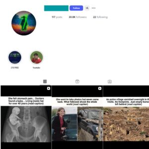 30K Mystery Stories Instagram Account for Sale