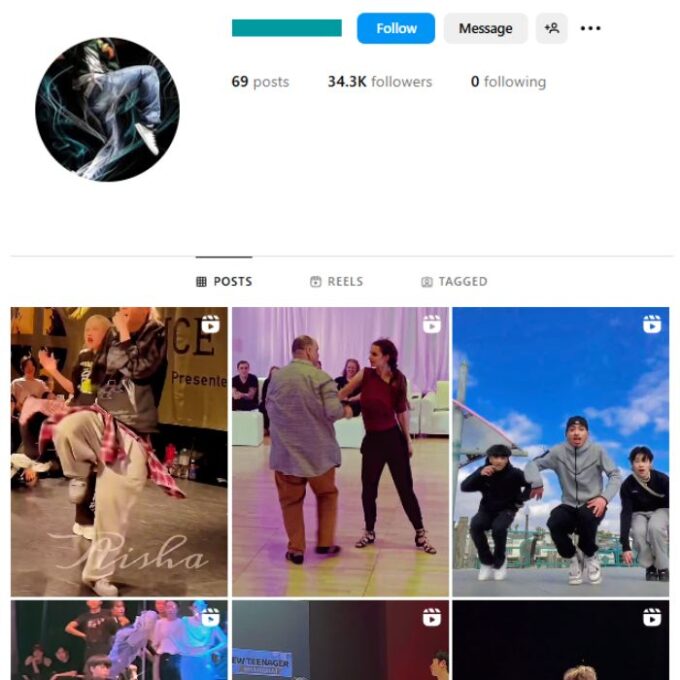 34K Dance Music Instagram Account for sale