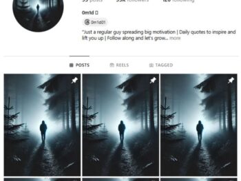 35K Dark Aesthetic Mystery Instagram Account for sale