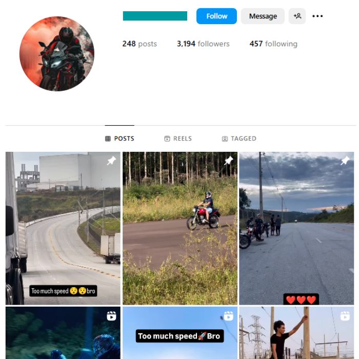 3K Bikes Racing Instagram Account for sale