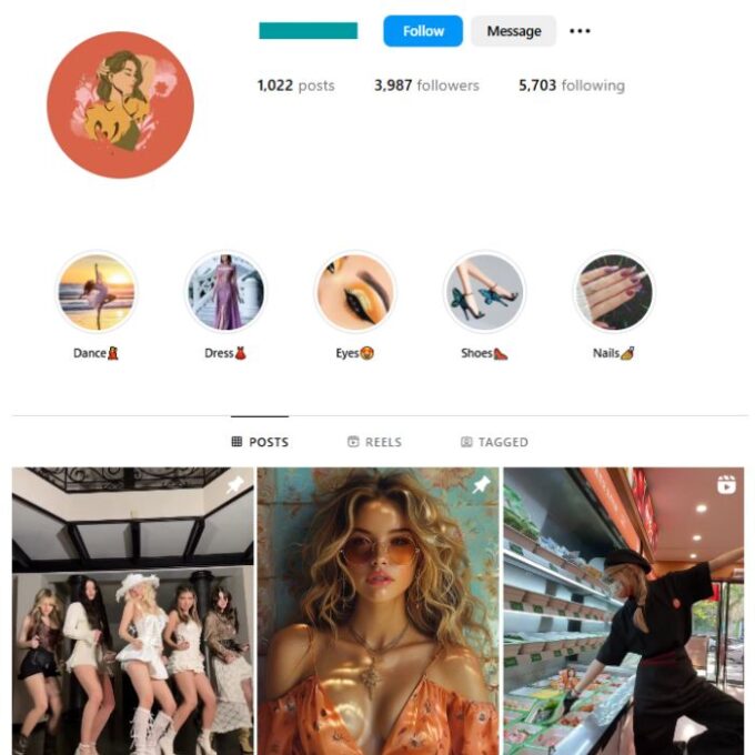 3K Dancing Trends Instagram Account for sale