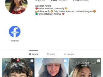 45K Native Americans Models Instagram Account for sale