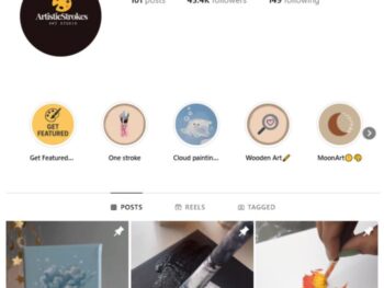 45K Paintings Art Instagram Account for sale