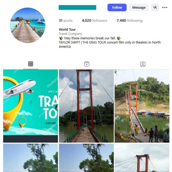 4K Destinations Landscapes Instagram Account for sale