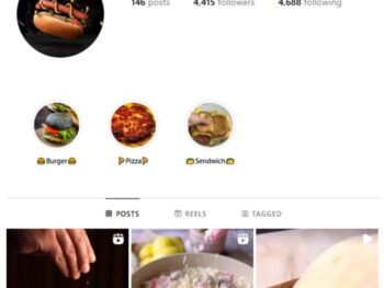 4K Food FYP Instagram Account for sale