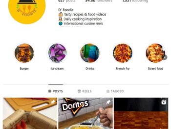 50K Food Recipe Instagram Account for sale