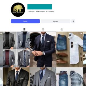 530K Men's Fashion Instagram Account for Sale