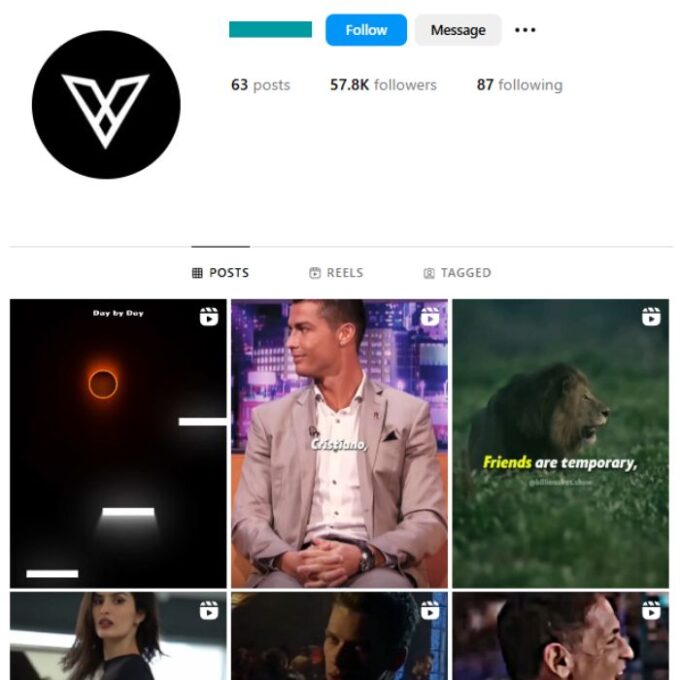 55K Motivation Success Instagram Account for sale