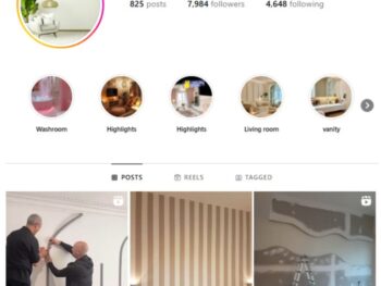 7K Home Interior Luxury Instagram Account for sale
