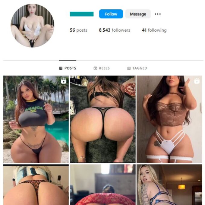 8K Girls Models Instagram Account for sale