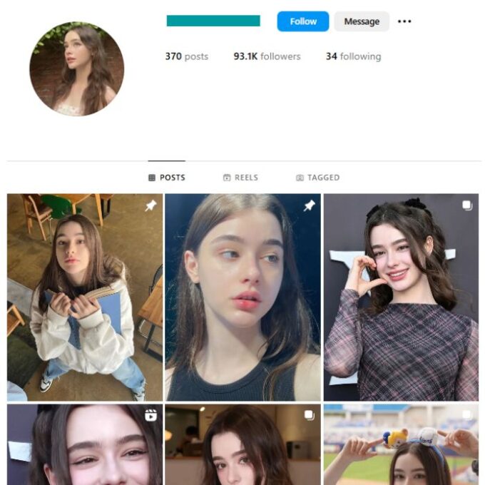 90K Model Girl Instagram Account for sale