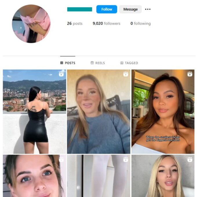 9K Girls Babes Instagram Account for sale