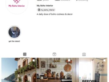 140K Bohemian Decor Interior Instagram Account for sale