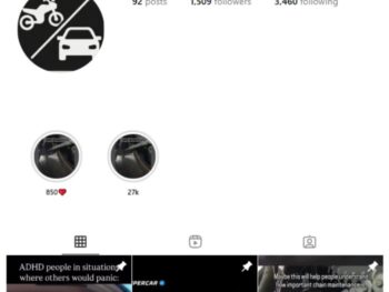 1K Cars Dashcam Instagram Account for sale