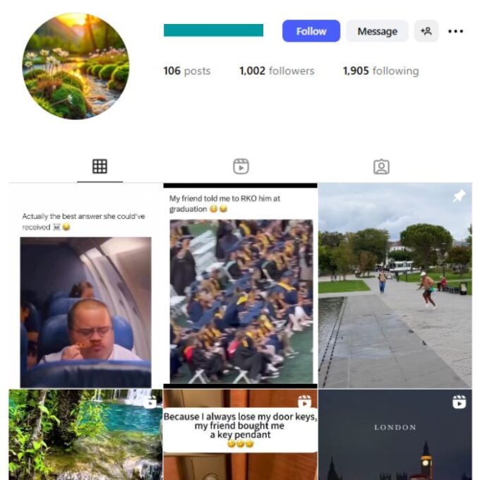 1K Travel Adventure Instagram Account for sale