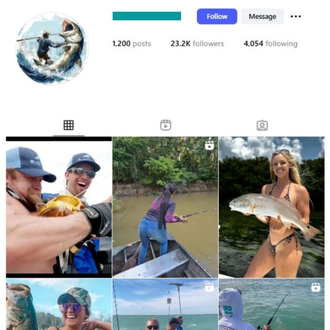 20K Fishing Sports Instagram Account for sale