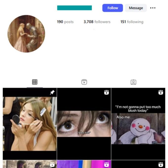 3K Girl's Accessories Instagram Account for sale