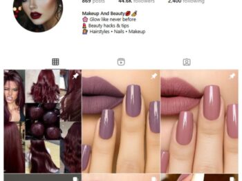 40K Makeup Nails Instagram Account for sale