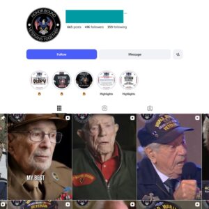 40K US Army Veteran Instagram Account for Sale