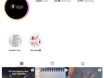 60K Art Drawings Instagram Account for sale