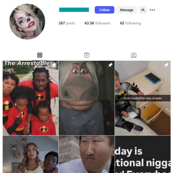 60K Offensive Memes Instagram Account for sale