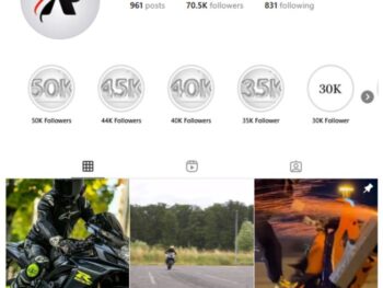 70K Bikes Automotive Instagram Account for sale