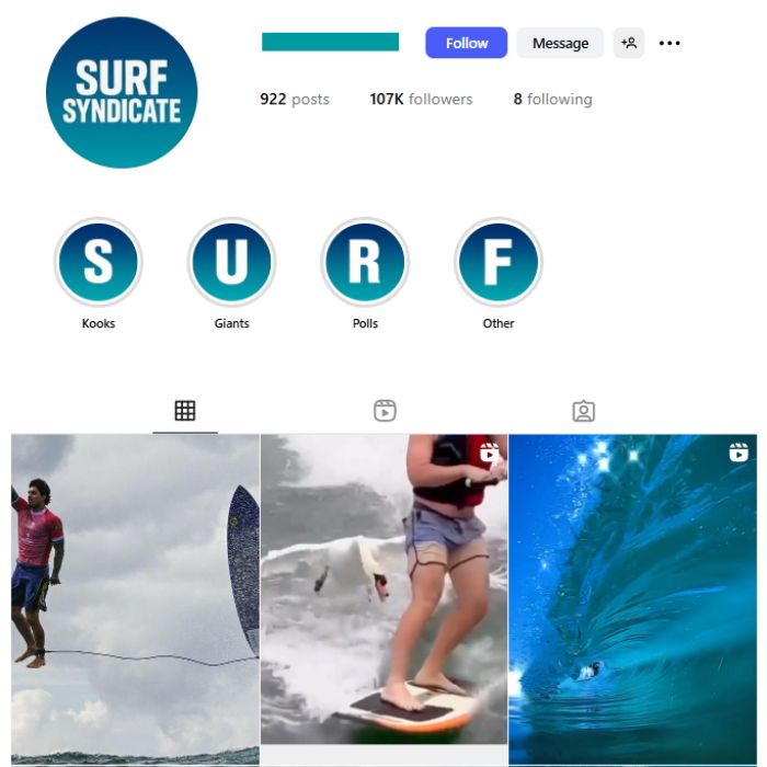 105K Surfing Adventure Instagram Account for sale 105K Surfing Adventure Instagram Account for sale