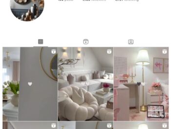 1K Feminine Home Interior Instagram Account for sale
