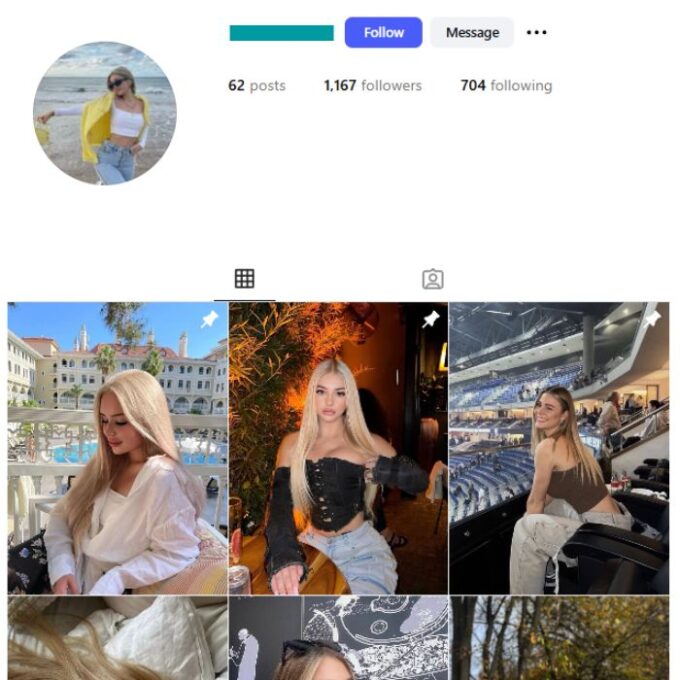 1K Influencer Lifestyle Instagram Account for sale
