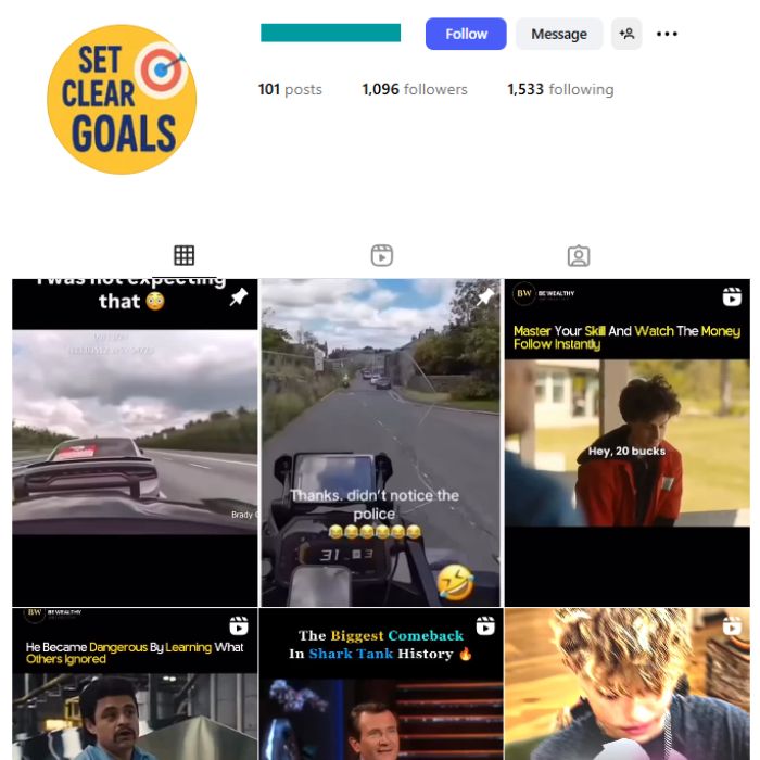 1K Success Motivation Instagram Account for sale 1K Success Motivation Instagram Account for sale