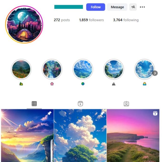 1K Travel Adventure Instagram Account for sale