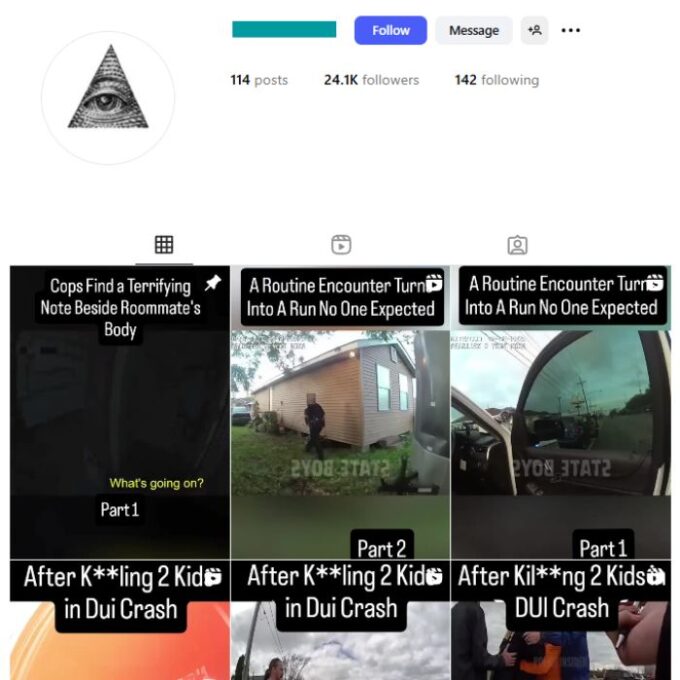 24K Conspiracy Theories Instagram Account for sale