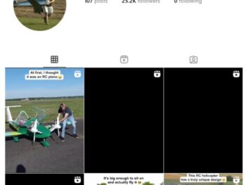 25K RC Jets Helicopters Boats Instagram Account for sale