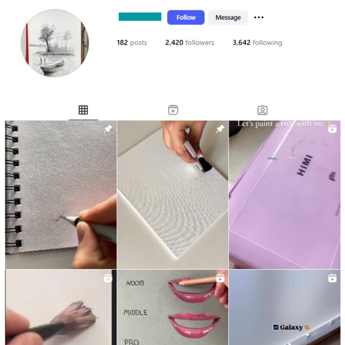 2K Art Sketching Instagram Account for sale 2K Art Sketching Instagram Account for sale