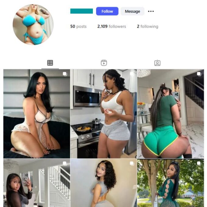 2K Curvy Models Instagram Account for sale