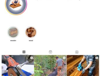 2K Woodworking Instagram Account for sale