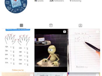 30K Math Tips Education Instagram Account for sale