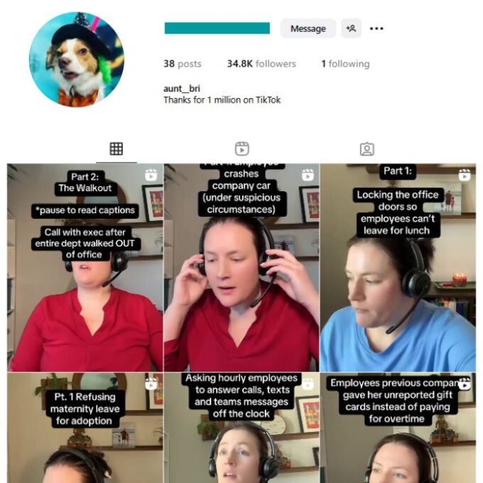 34K Corporate Law Calls Employment Tax Instagram Account for sale