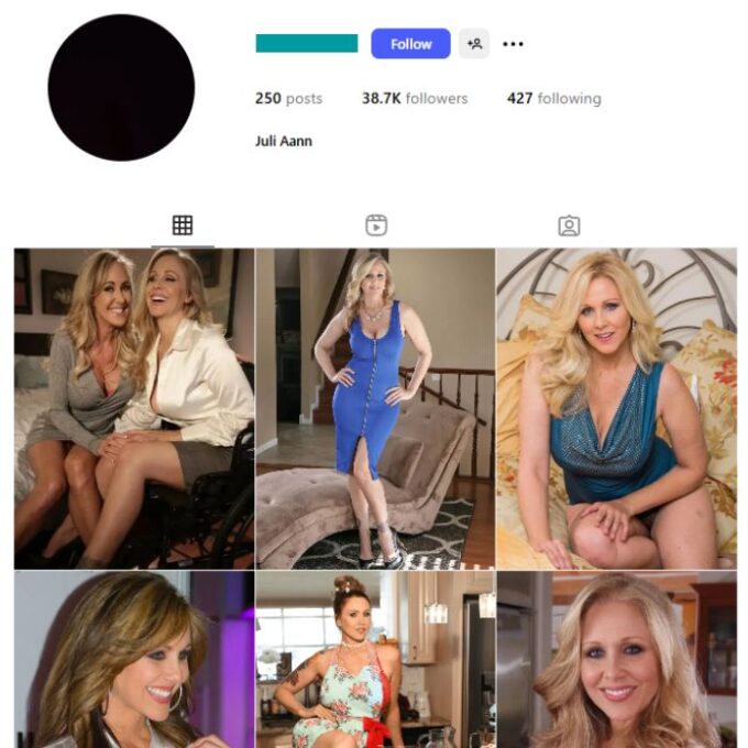 38K Julia Ann Celebrity Fan Instagram Account for sale