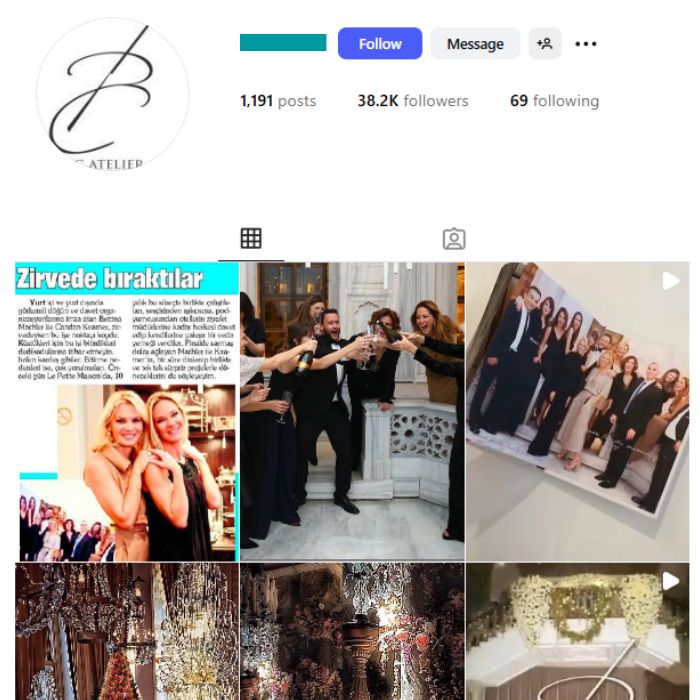 38K Wedding Venues Decor Instagram Account for sale
