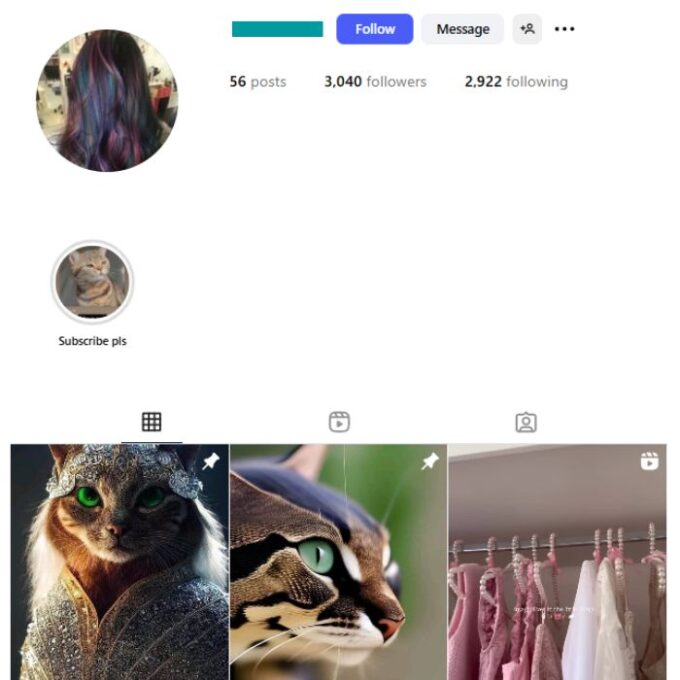 3K Fashion Girls Instagram Account for sale