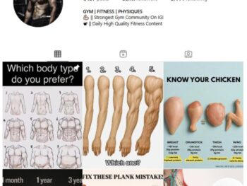 50K Gym Workout Instagram Account for sale