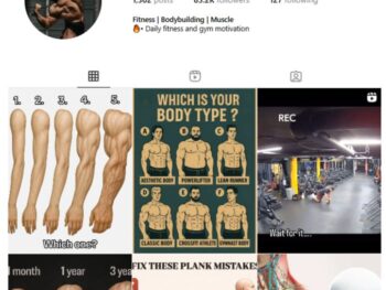 80K Bodybuilding Fitness Instagram Account for sale
