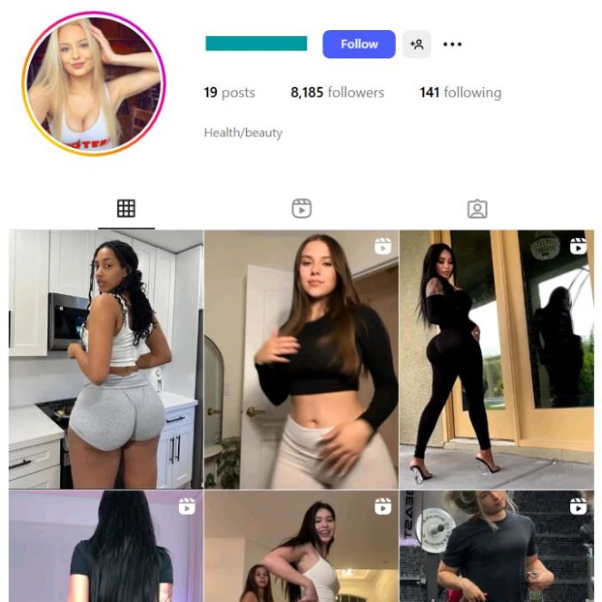 8K Babes Hot Girls Instagram Account for sale